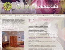 Tablet Screenshot of ojas-ayurveda.com